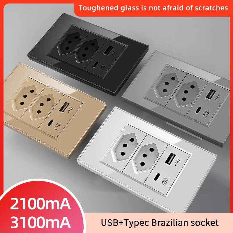 Smart Home Or Smart Home - Presa a Muro Standard Brasiliano Herepow