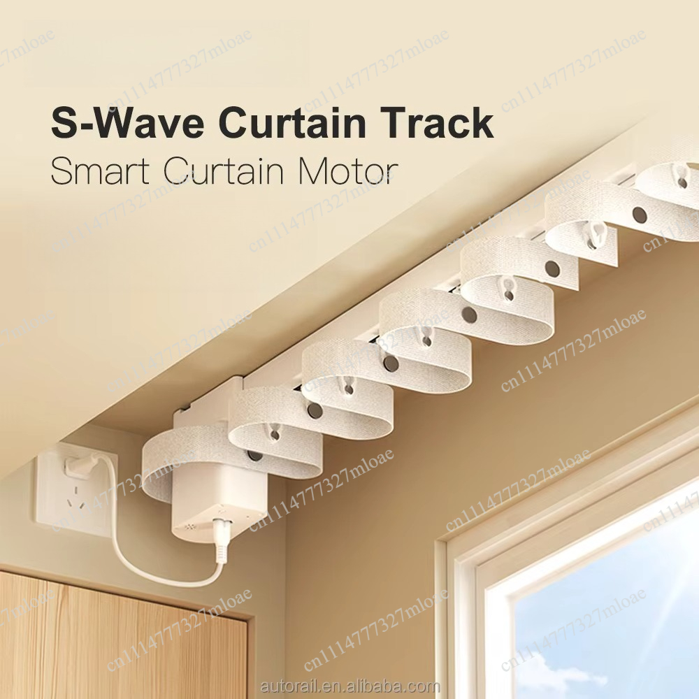 Curtain Motor - Binario per tende motorizzato pieghevole con