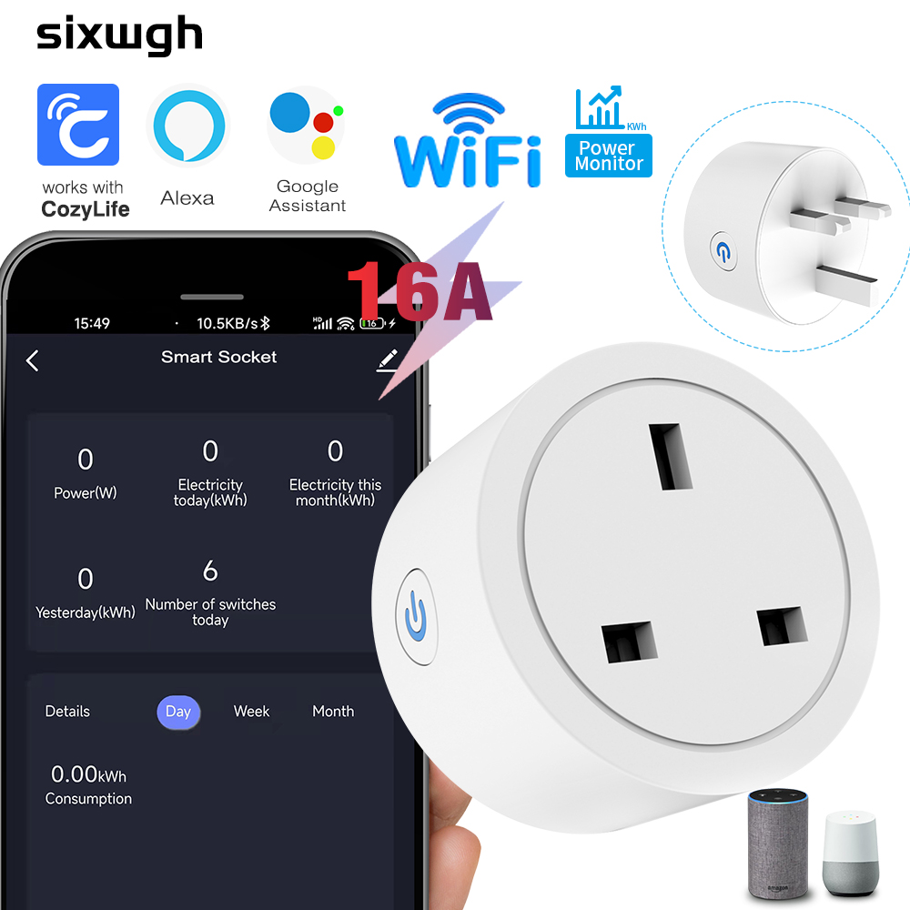 Smart Home Or Smart Home - Presa Intelligente WiFi 16A con Spina