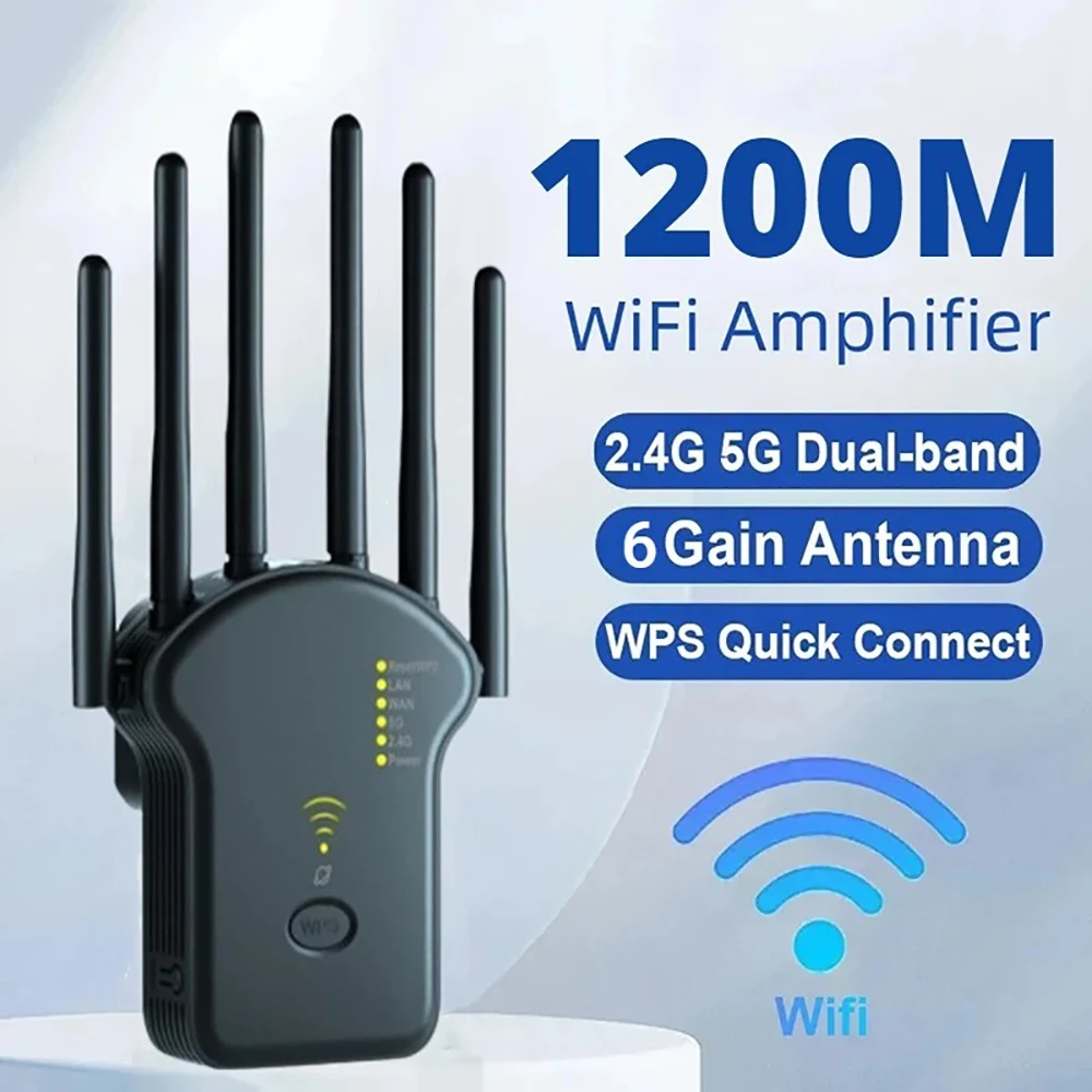 Smart Home Router - Ripetitore WiFi Router wireless 1200Mbps 2.4G