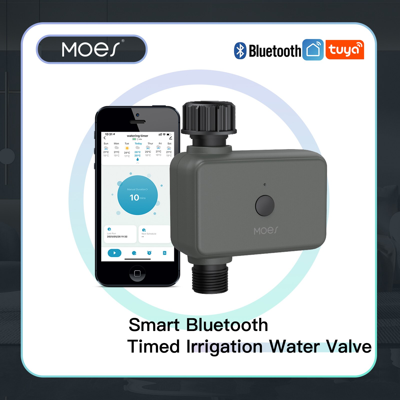 Smart Home Outdoor - Moes Smart Tuya Bluetooth Timer dell'acqua