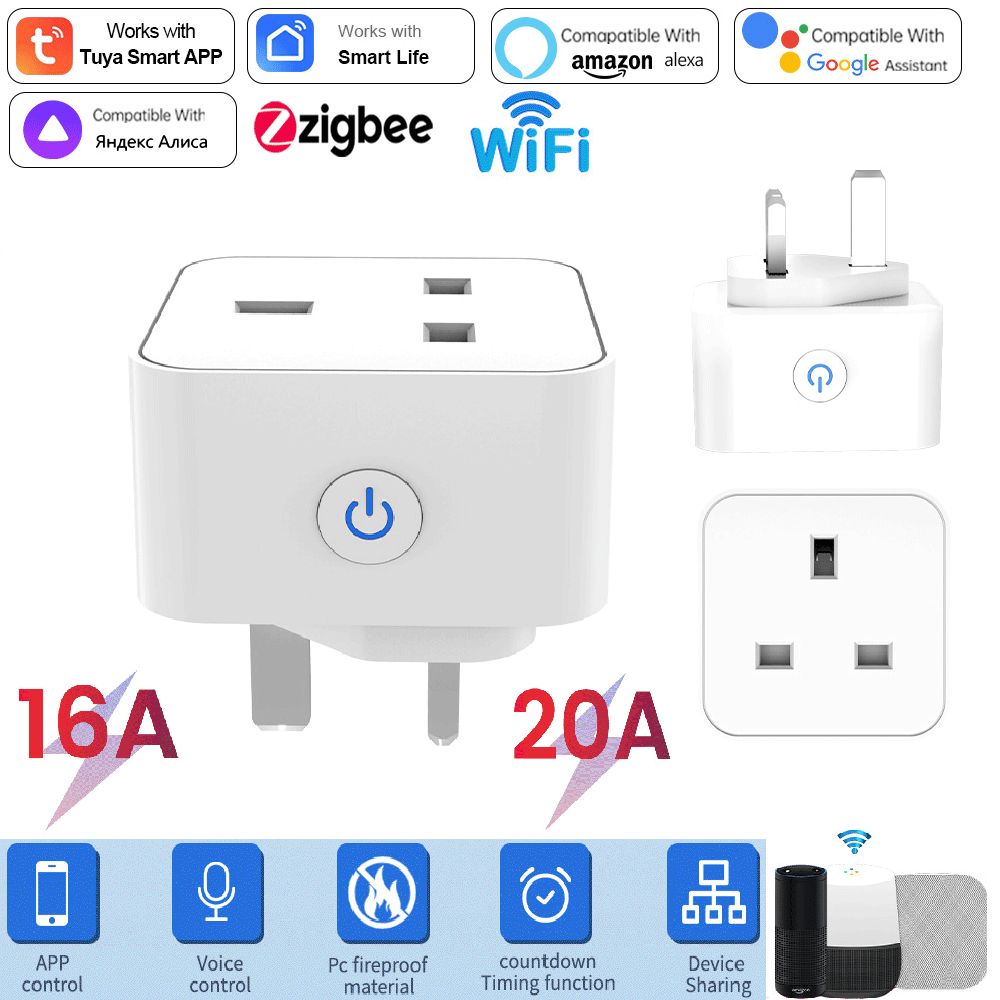 Smart Home Or Smart Home - Presa Intelligente Tuya 16A/20A WiFi o