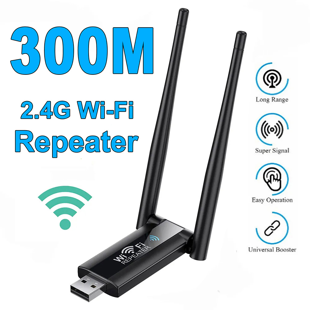 Smart Home Router - Ripetitore WiFi Wireless 300Mbps 2.4G, Amplificatore