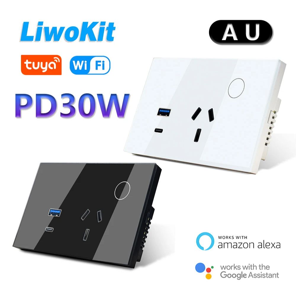 Smart Home Or Smart Home - LiwoKit AU Tuya Presa a muro