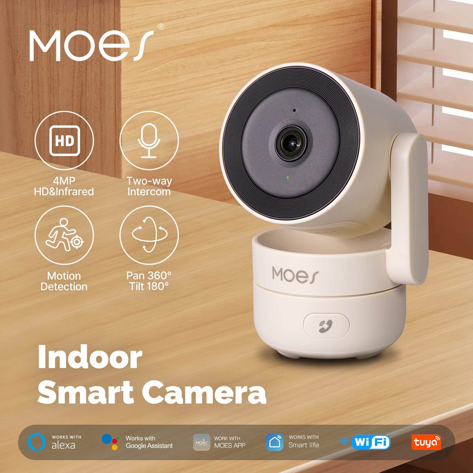 Smart Home Imou - MOESTuya WiFi Indoor Pan/Tilt Telecamera di