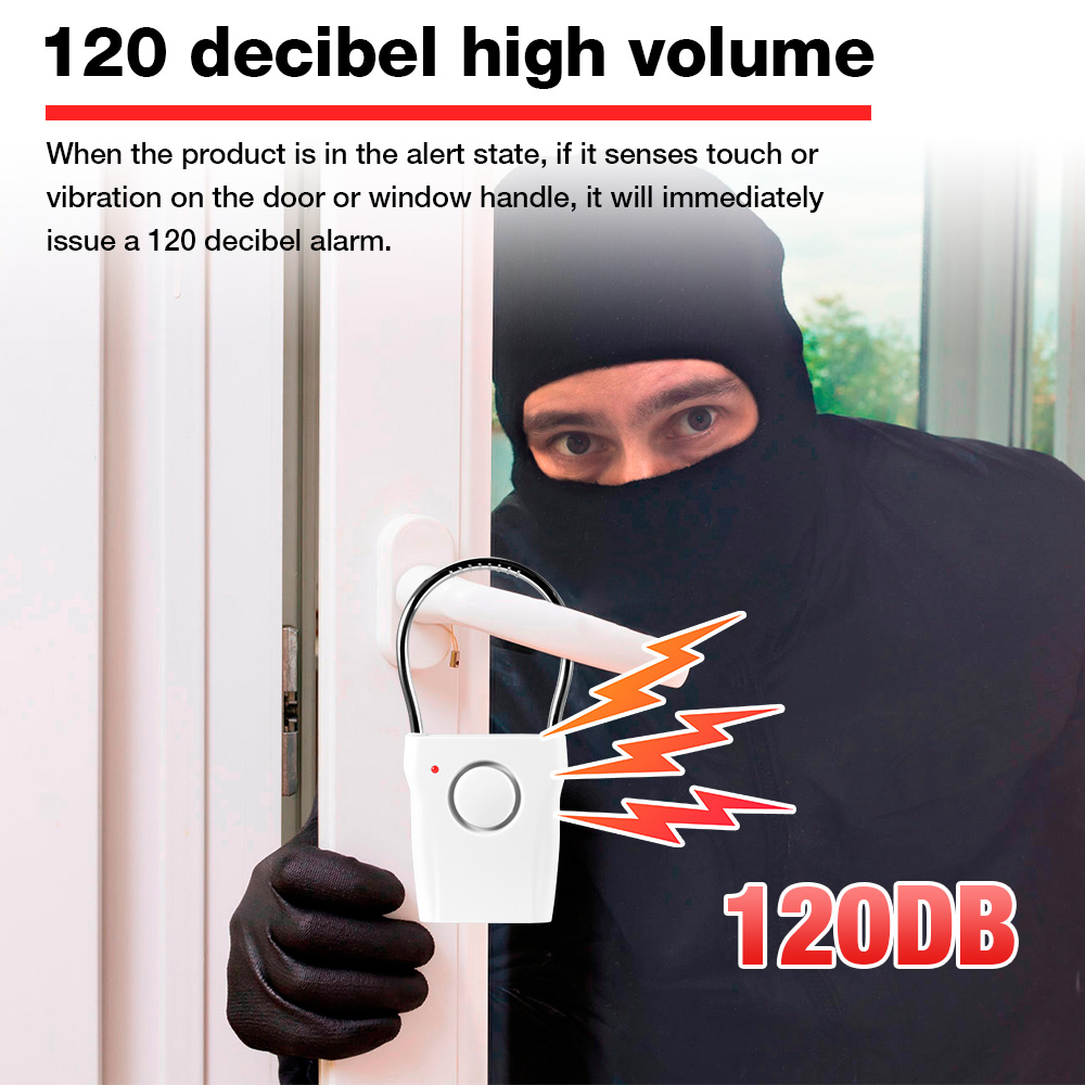 Door Window Sensor - Allarme maniglia porta 120 dB con