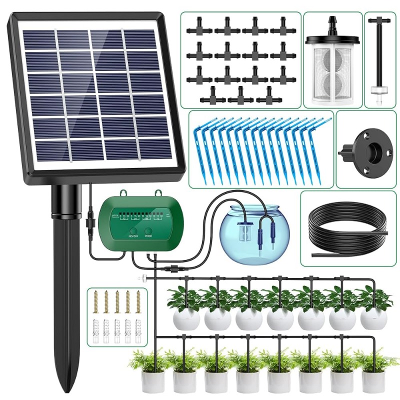 Smart Home Green - Kit di irrigazione solare intelligente 6V
