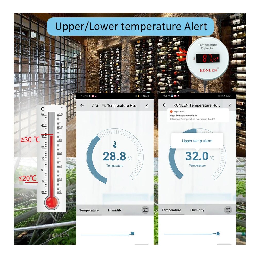 KONLEN Tuya Wifi Sensore di Te - Smart Home Green recensione e prezzo