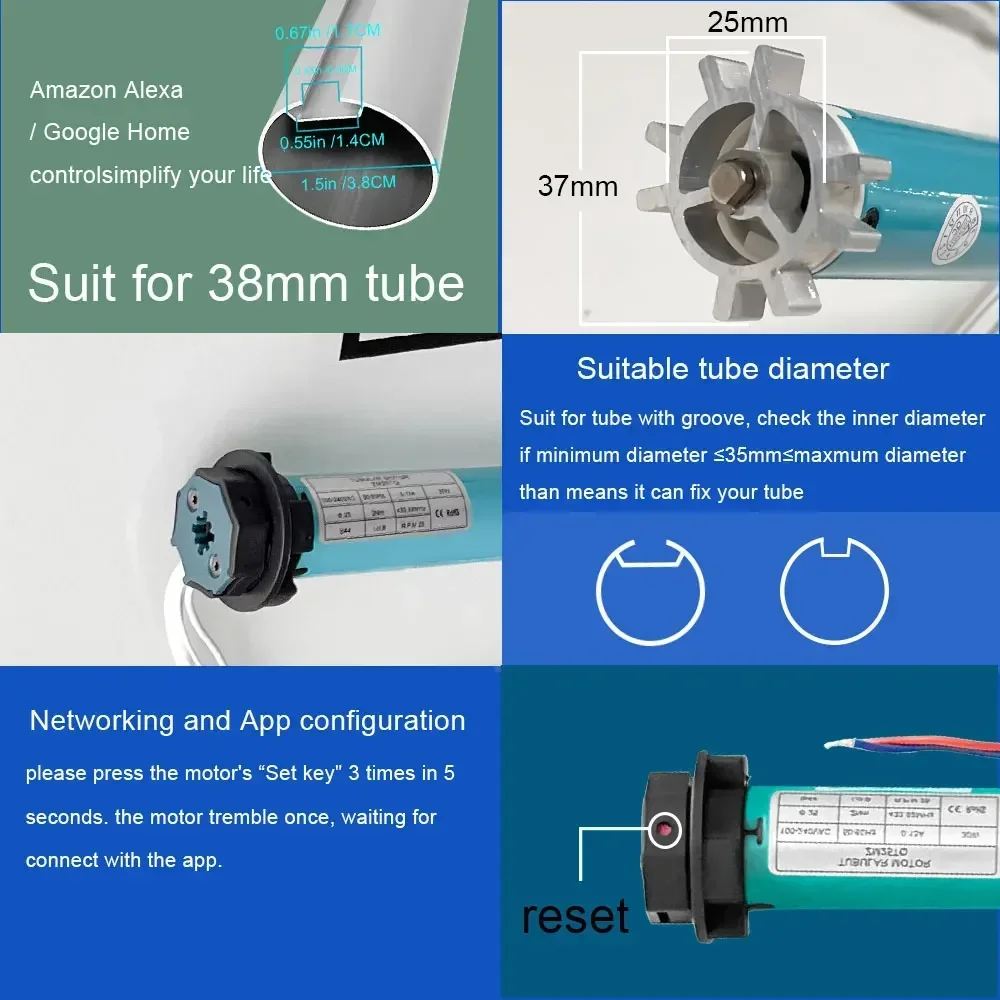 SZMYQ 25mm 2N Tuya Smart Curta - Curtain Motor recensione e prezzo