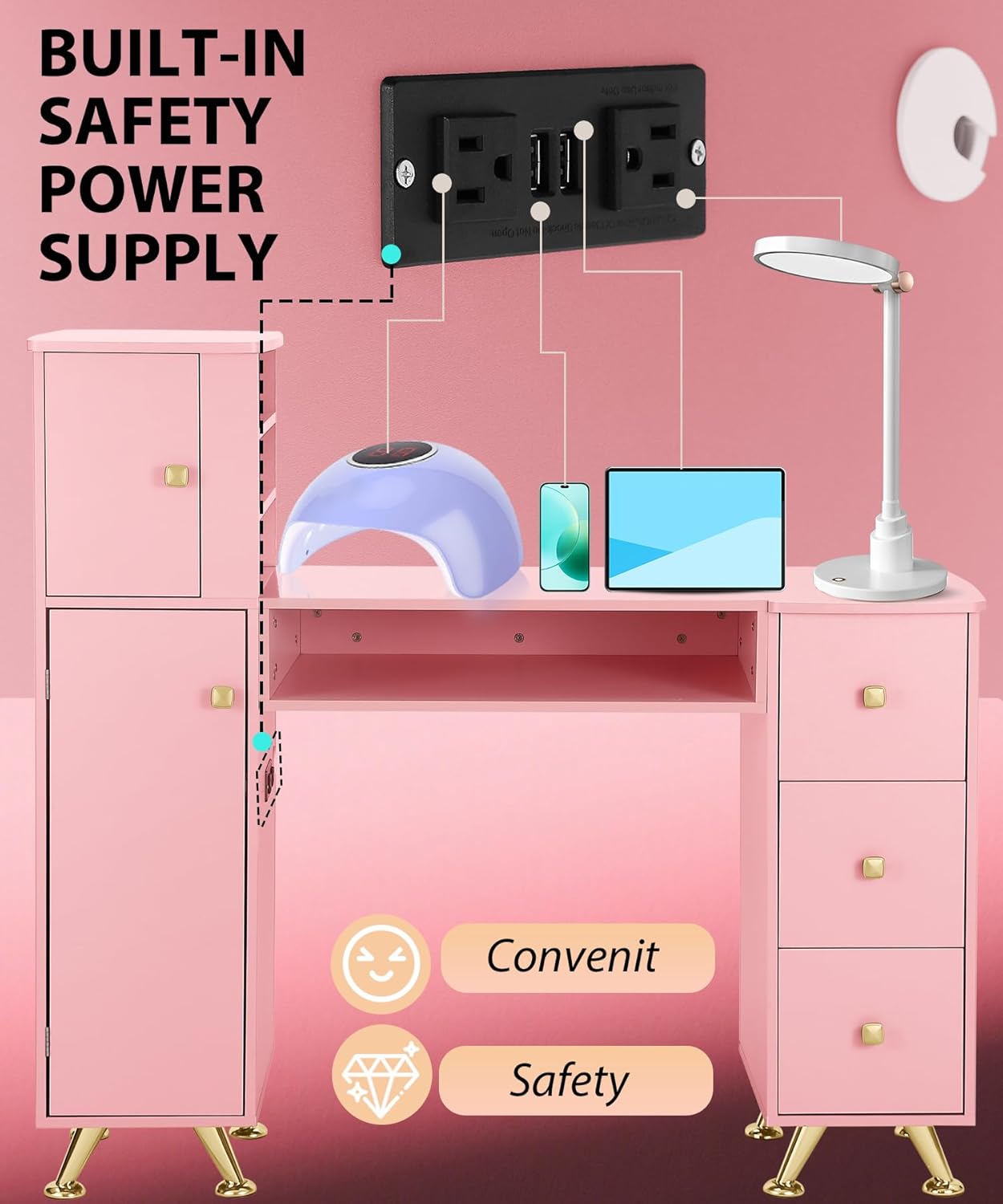 Tavolo Rosa per Manicure, Post - Smart Home Pc recensione e prezzo