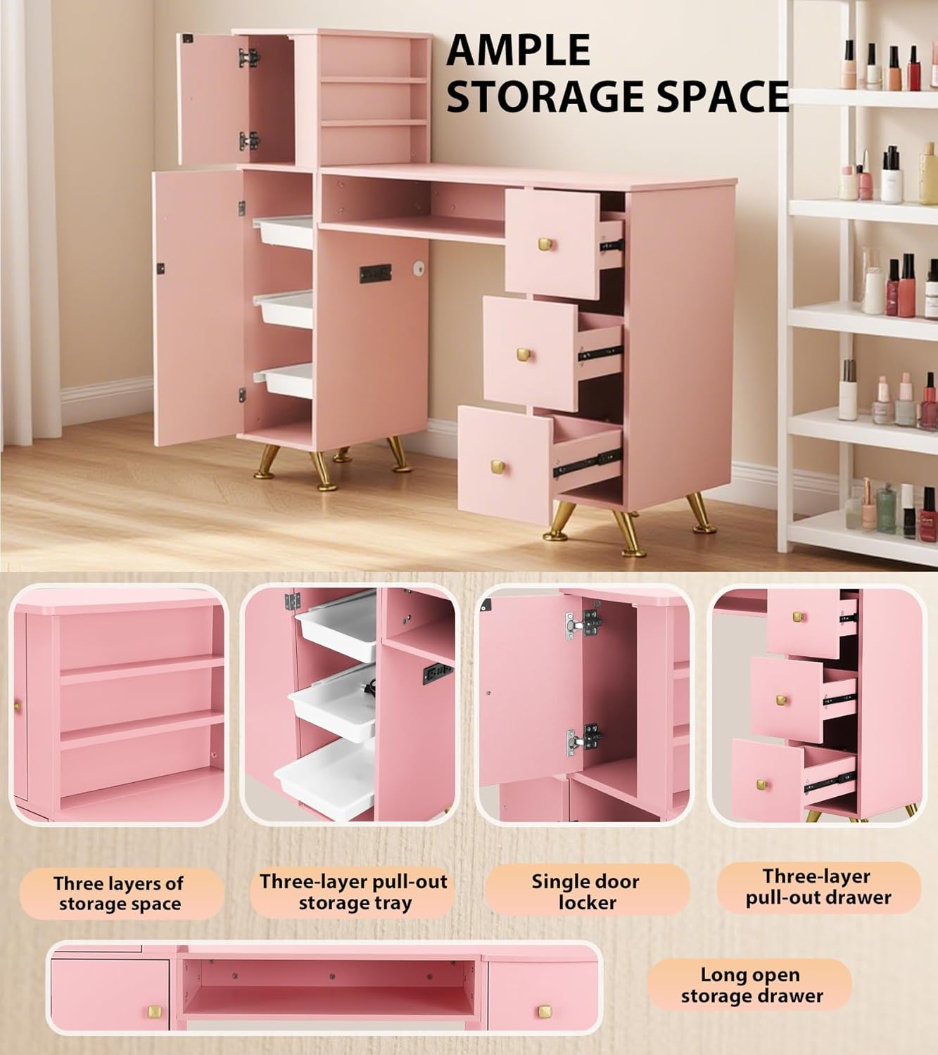 Tavolo Rosa per Manicure, Post - Smart Home Pc recensione e prezzo