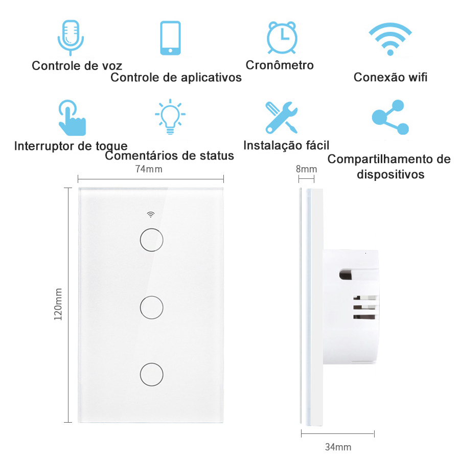 Tuya WiFi Touch Wall Smart Swi - Homesmart Online recensione e prezzo