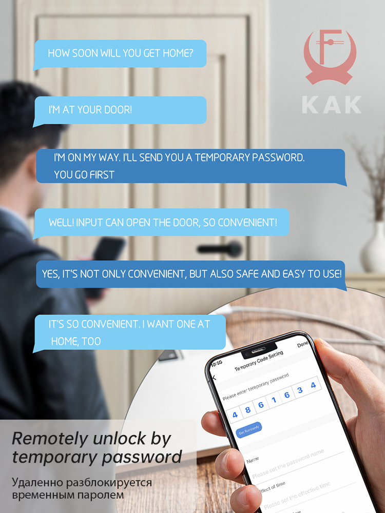 KAK Smart Fingerprint Door Loc - Smart Home Registration recensione e prezzo