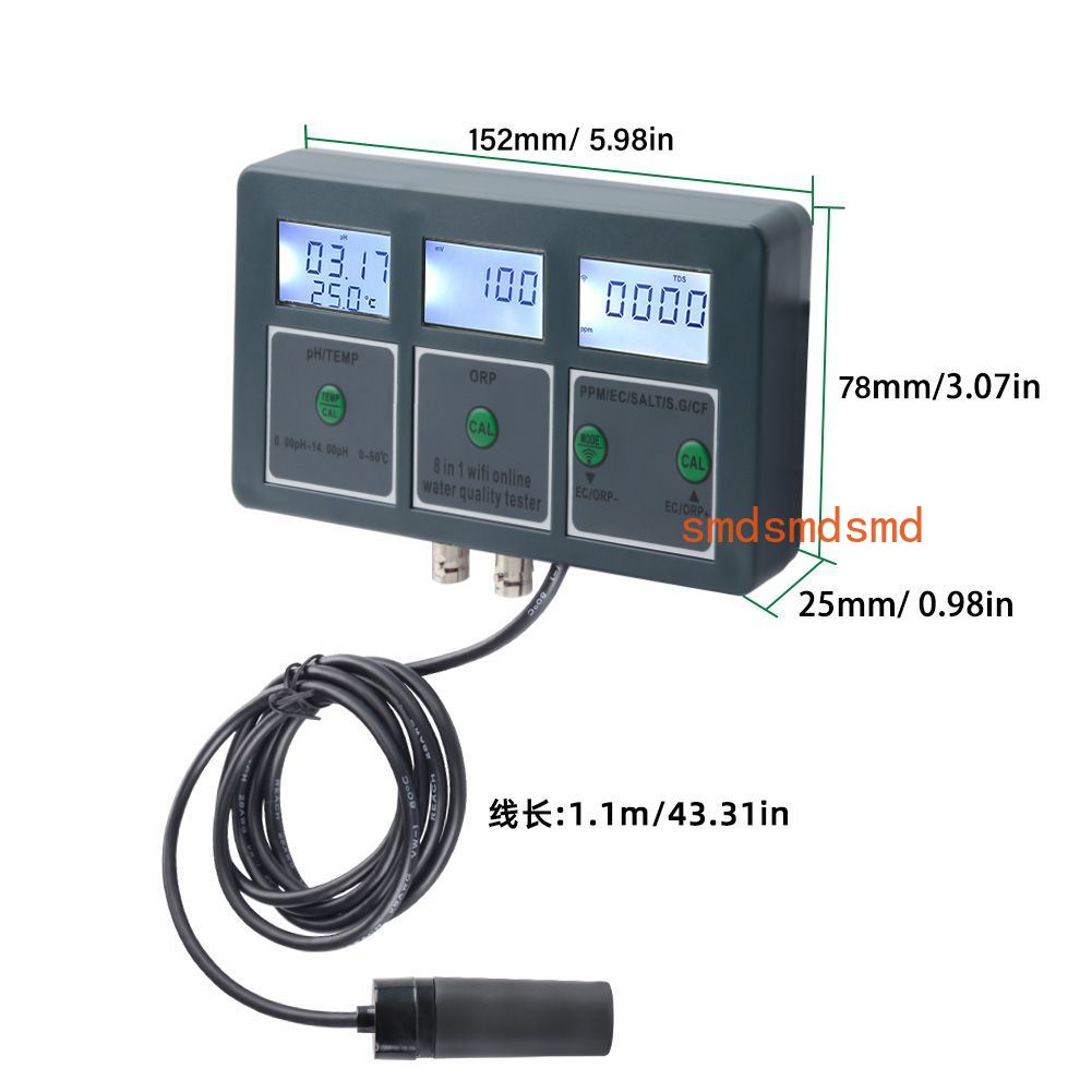 Tester di Qualità dell'Acqua W - Homesmart Online recensione e prezzo