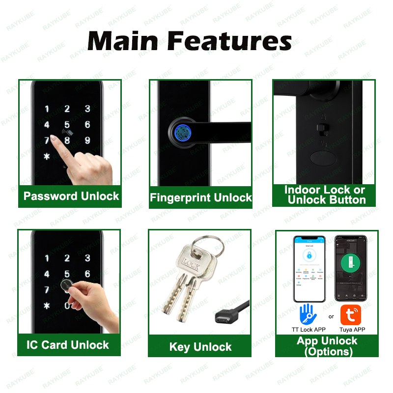 RAYKUBE K8 Smart Door Lock TTl - Smart Home Imou recensione e prezzo